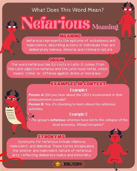 nefarious meaning in tagalog
